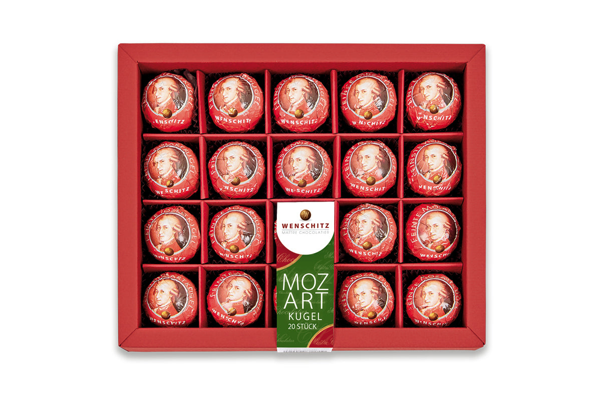 Wenschitz Mozartkugeln – 20 Stück, 350 g – Rock Me Amadeus