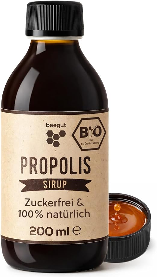 Bio Kräutersirup mit Propolis, Honig & Spitzwegerich