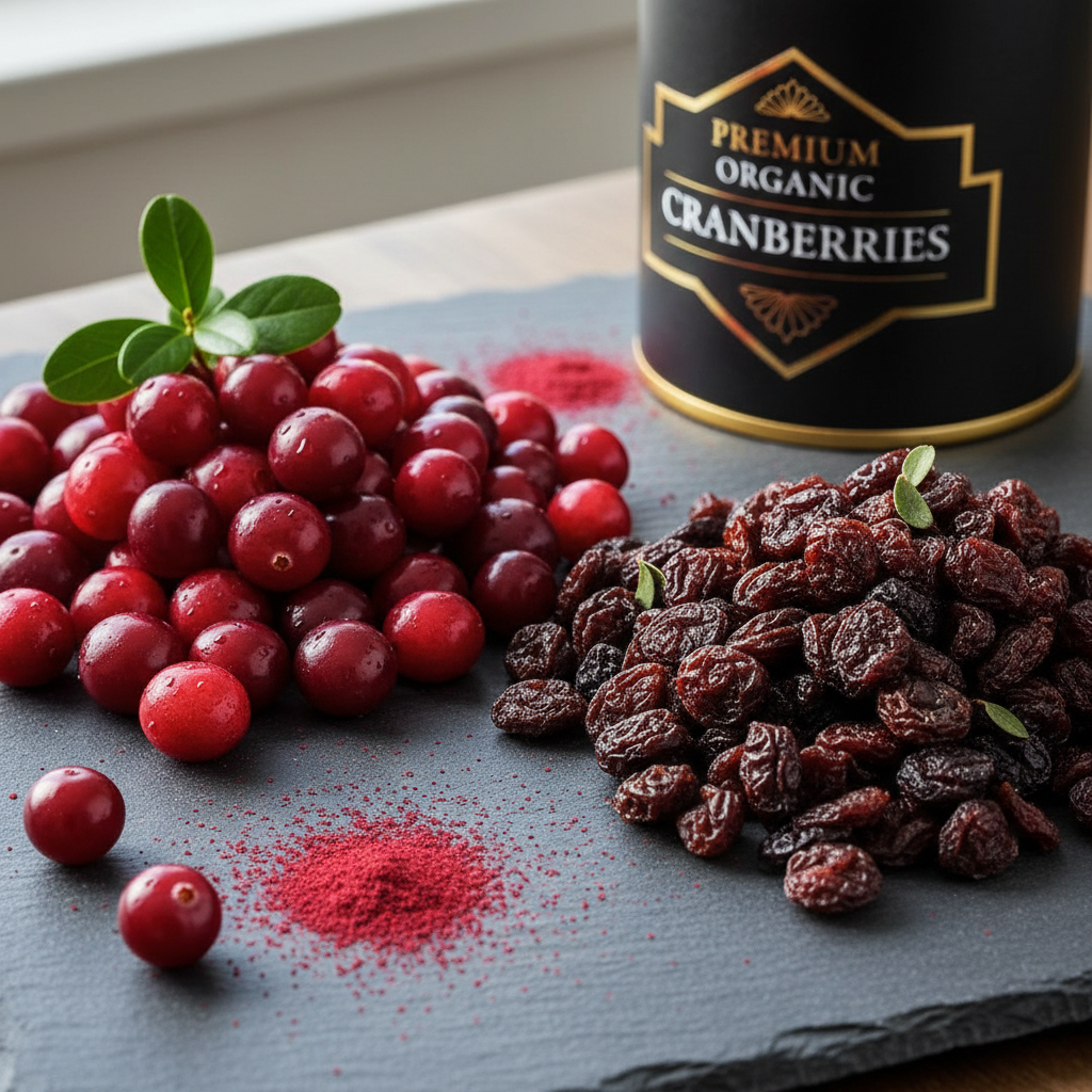 Bio Früchte Tee Himbeere/Cranberry, im 20 Stück Displaykarton, einzelverpackter Teebeutel