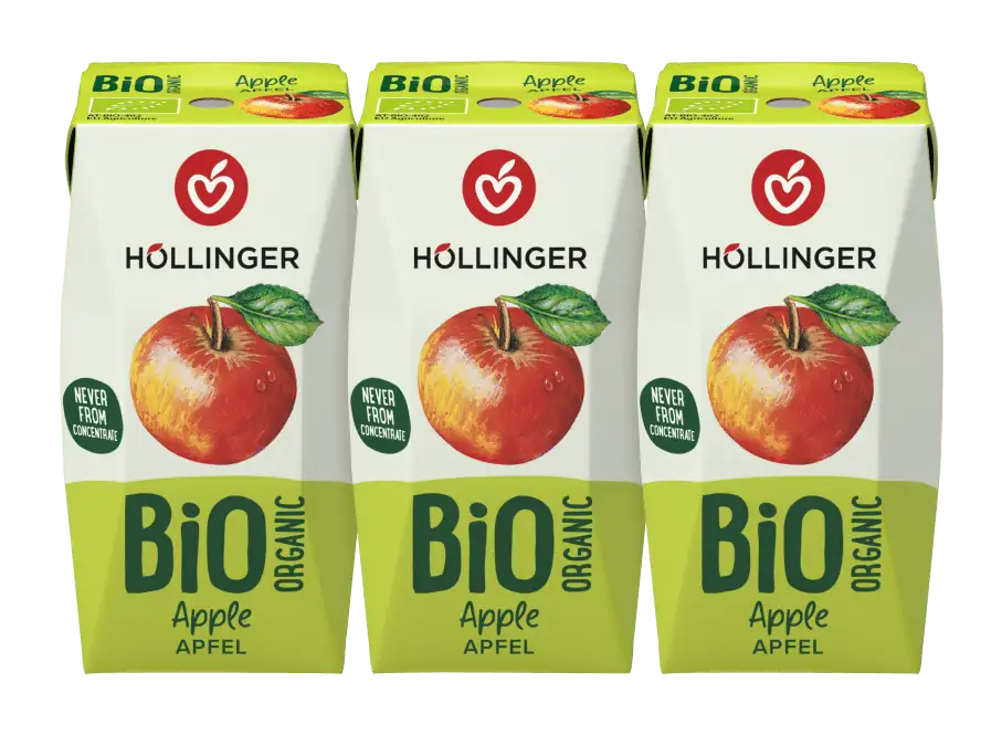 Höllinger Bio & Vegan Apfelsaft 200ml – Karton à 24 Stück