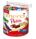 merci Petits Chocolate Collection in einer Vorratsdose