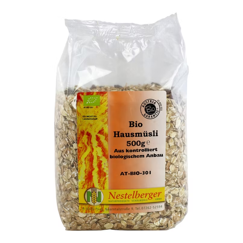 Bio Hausmüsli 500g – Schälmühle Nestelberger AT Bio 301