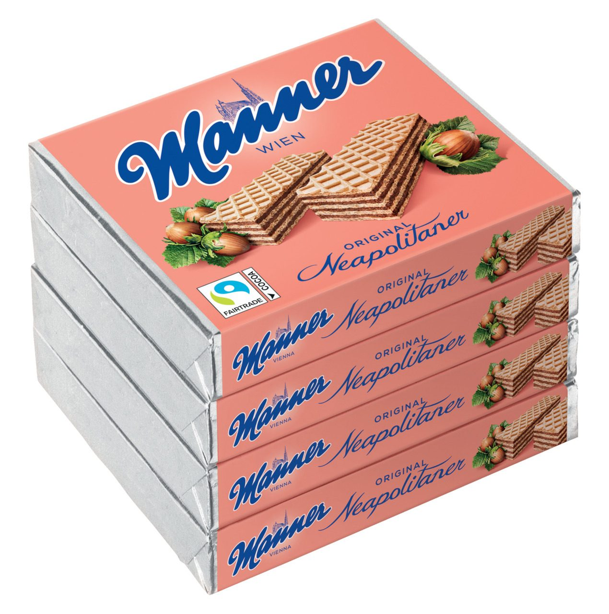 Original Manner Neapolitaner Schnitten im 4er-Pack