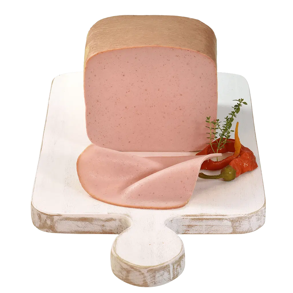 Berger Leberkäse AMA Gütesiegel, aufgeschnitten
