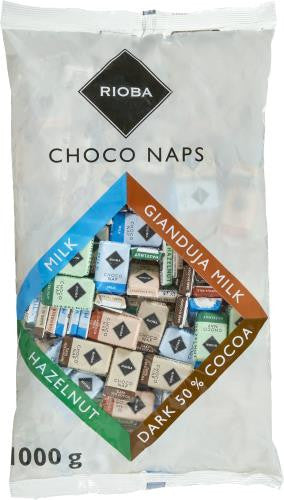 Rioba Choco Naps – 10er Pack gemischte Schokoladenpralinen