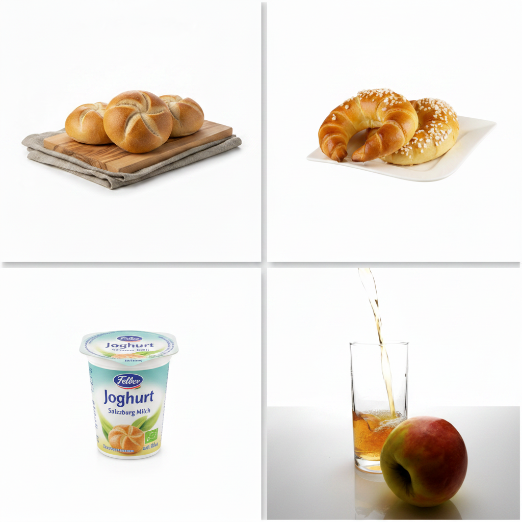 Süßes Bio Frühstückspaket – 4-geteiltes Titelbild
