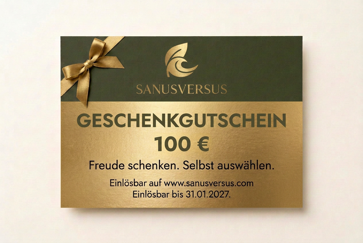 SANUSVERSUS 100-Euro-Gutschein in Gold